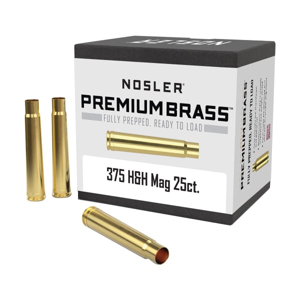 Nosler .375 H&H Magnum Large Rifle Premium Brass, 25rds