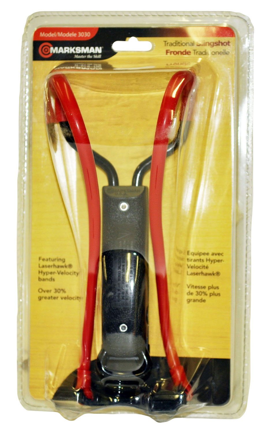 Marksman Laserhawk Talon Grip Slingshot, Black/Red - 3030