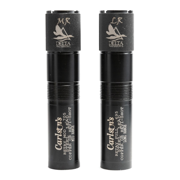 Carlson's Choke Tubes Delta 12 Gauge Close/Mid/Long Range Retay Waterfowl Choke Tube Set, Black - 07779
