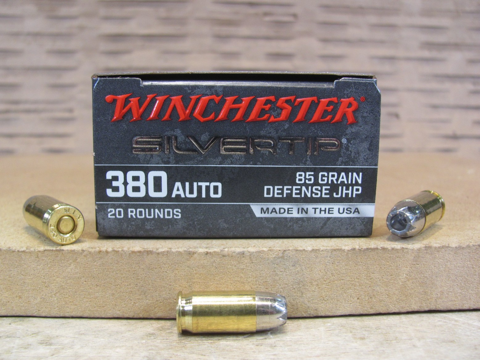 200 Round Case – 380 Auto 85 Grain Defense JHP Winchester Silvertip Ammo – W380ST