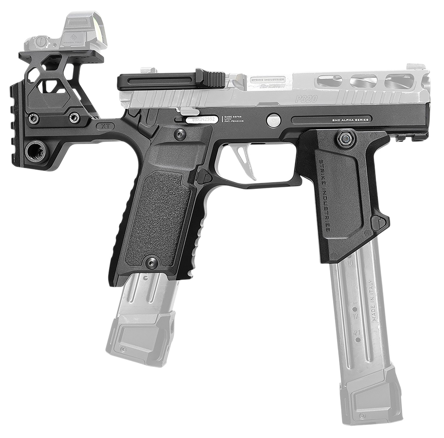 Strike Industries Alpha MKII Black Modular Stock for Sig Sauer P320