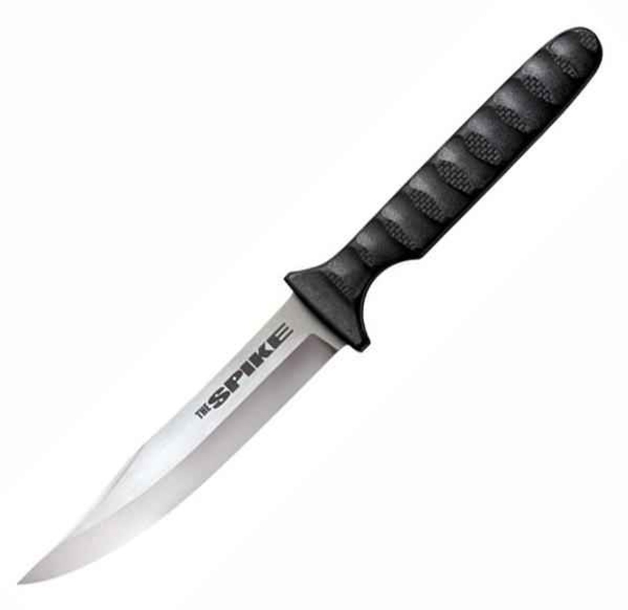 Cold Steel Spike Bowie Fixed Knife Dependable Performance in Sleek Black - CS-53NBS