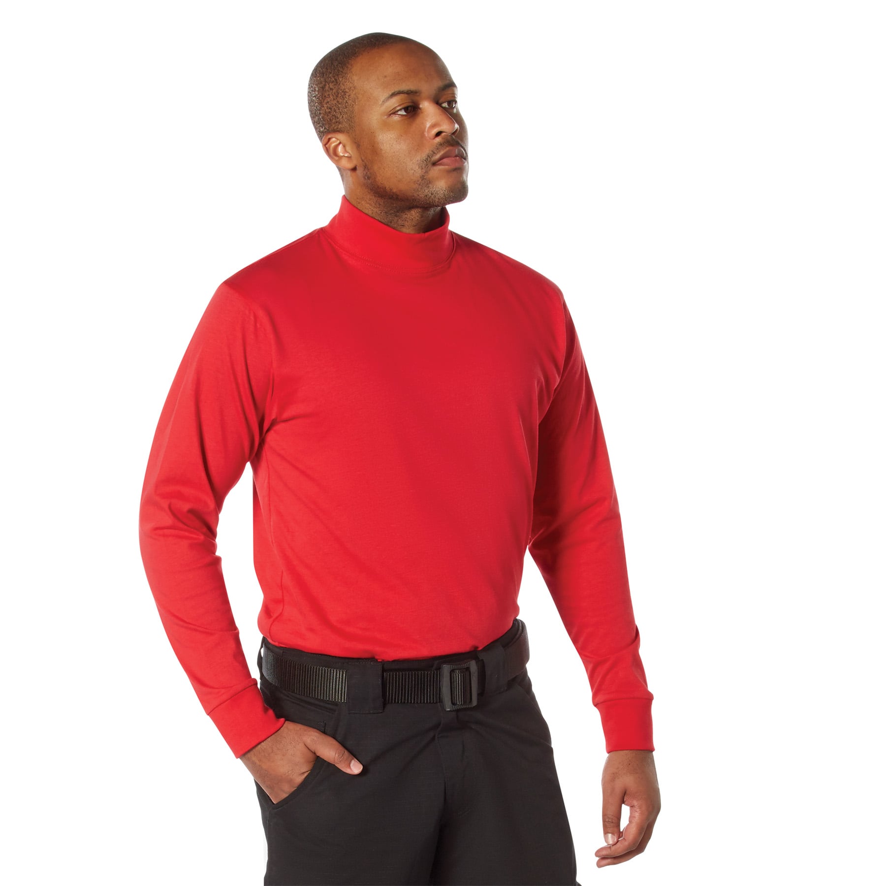 Rothco Mock Turtleneck - Red, X-Large