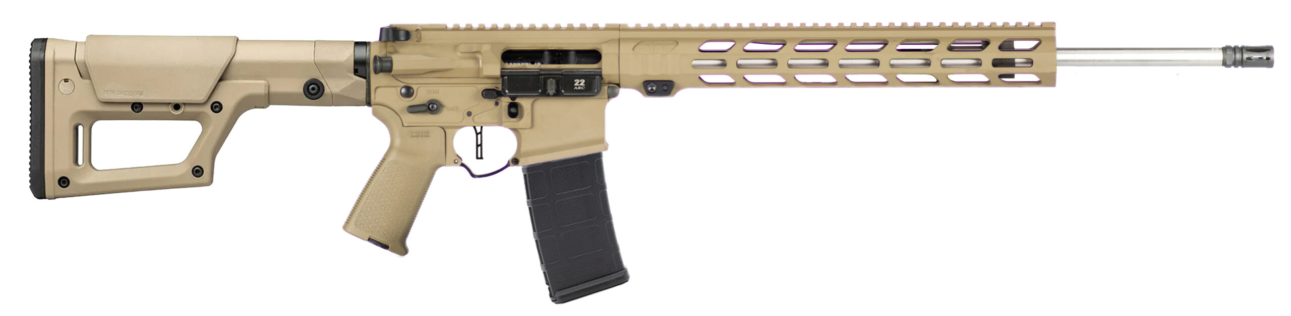 APF Varmint 22ARC 2.0 Semi Auto Rifle with Magpul PRS Lite FDE