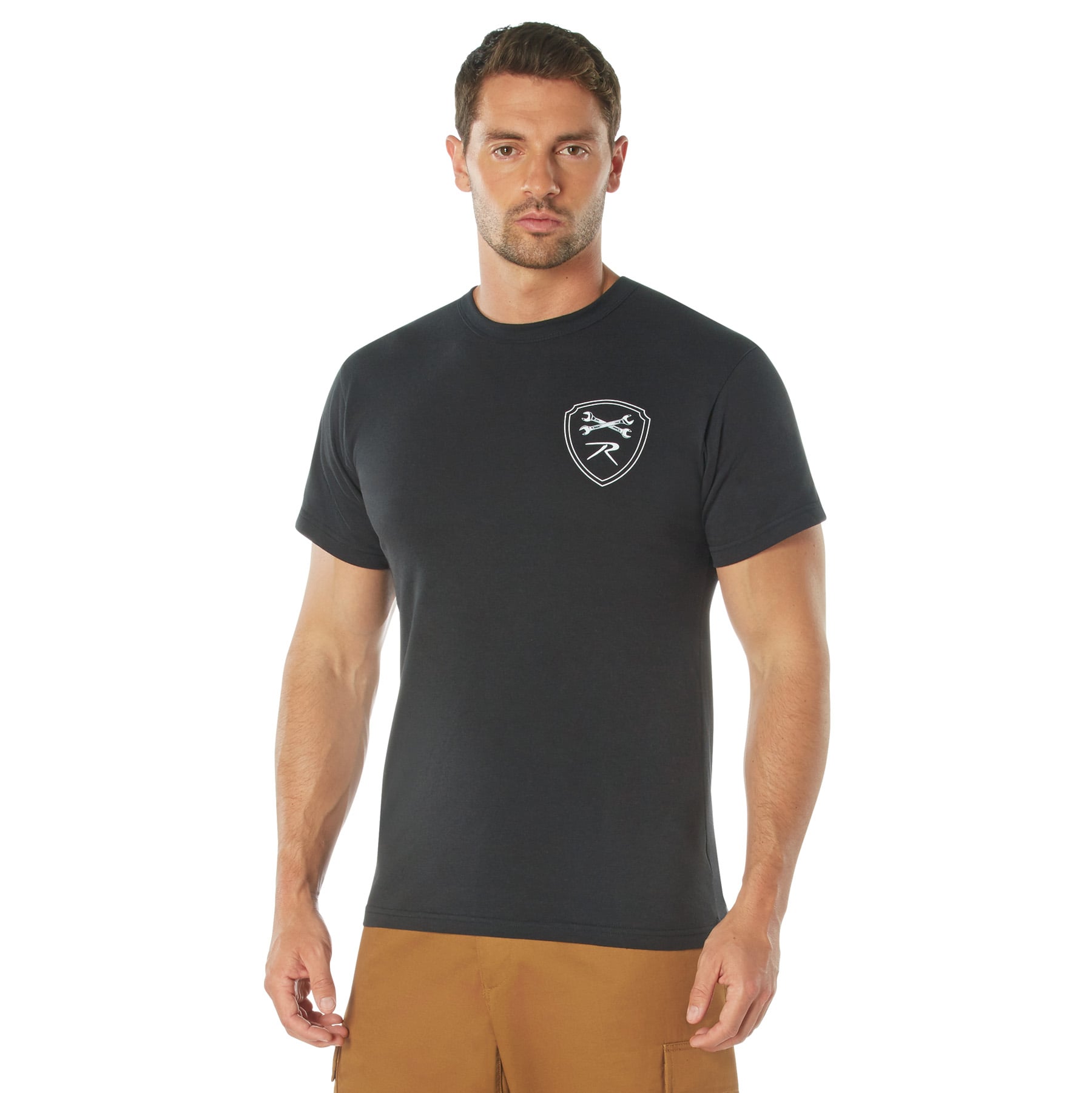 Military Grade Workwear Bottle Cap T-Shirt - Black, X-Large