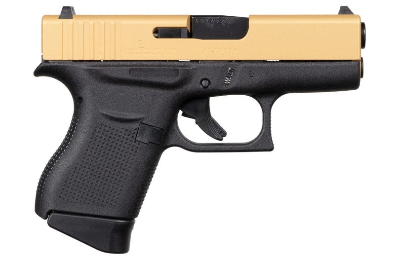Glock GLK 43 9MM 6RD GOLD SLIDE