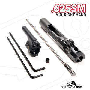 SUPERLATIVE ARMS AR-15 ADJUSTABLE PISTON SYSTEM WITH SOLID 0.625'' GAS BLOCK