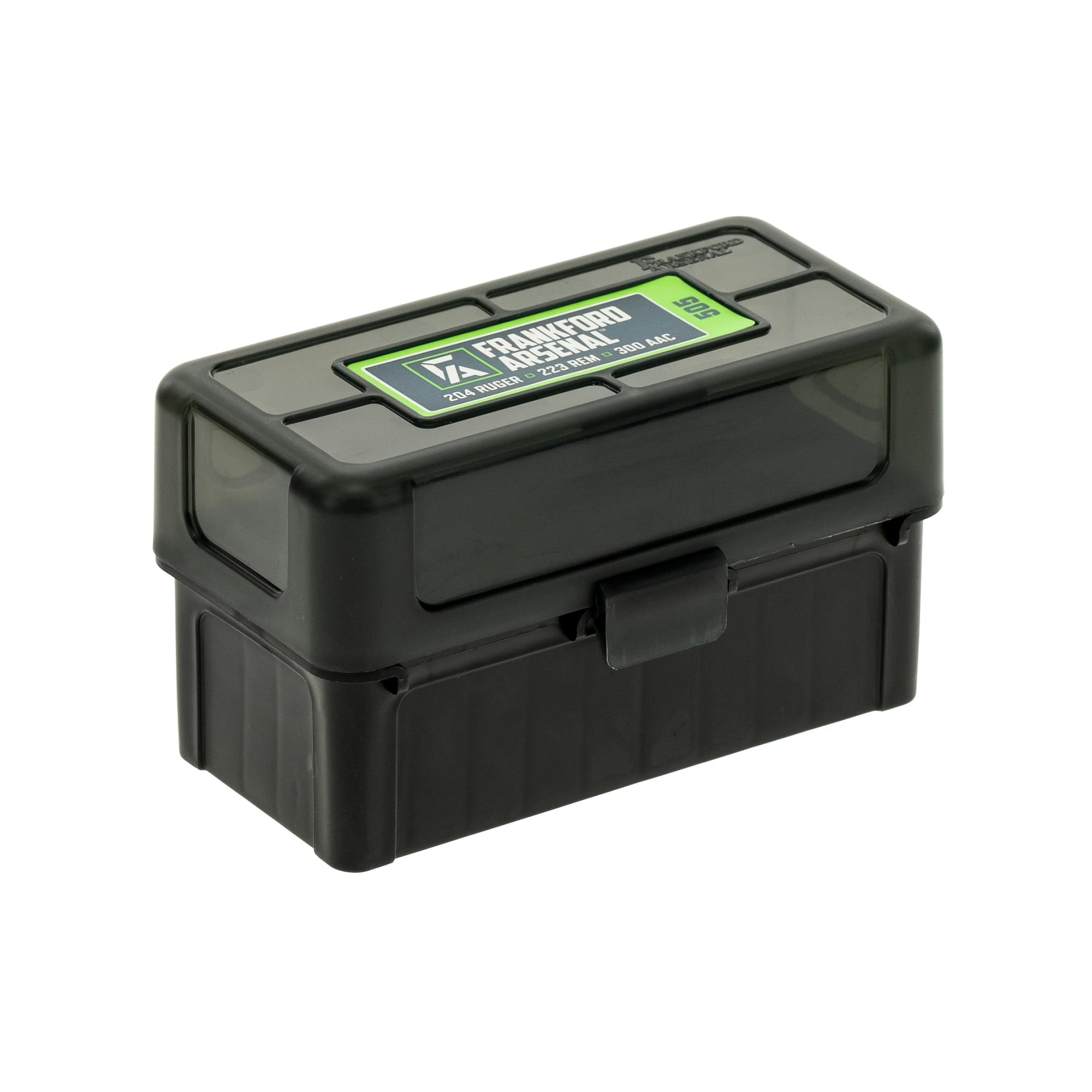 Frankford Arsenal 50 Round Ammo Box, fits 17 Rem, .222/.223 Rem, Gray - 1083786