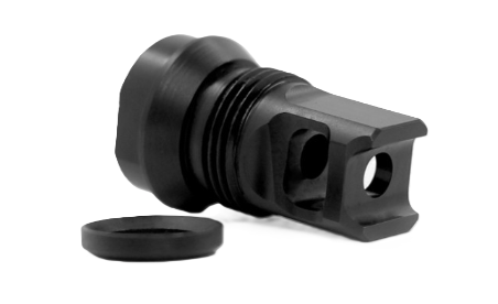 Breek Arms - Single Port Muzzle Brake, 5.56, 1/2x28, 13/16x16 Outside Threads - BRK4047