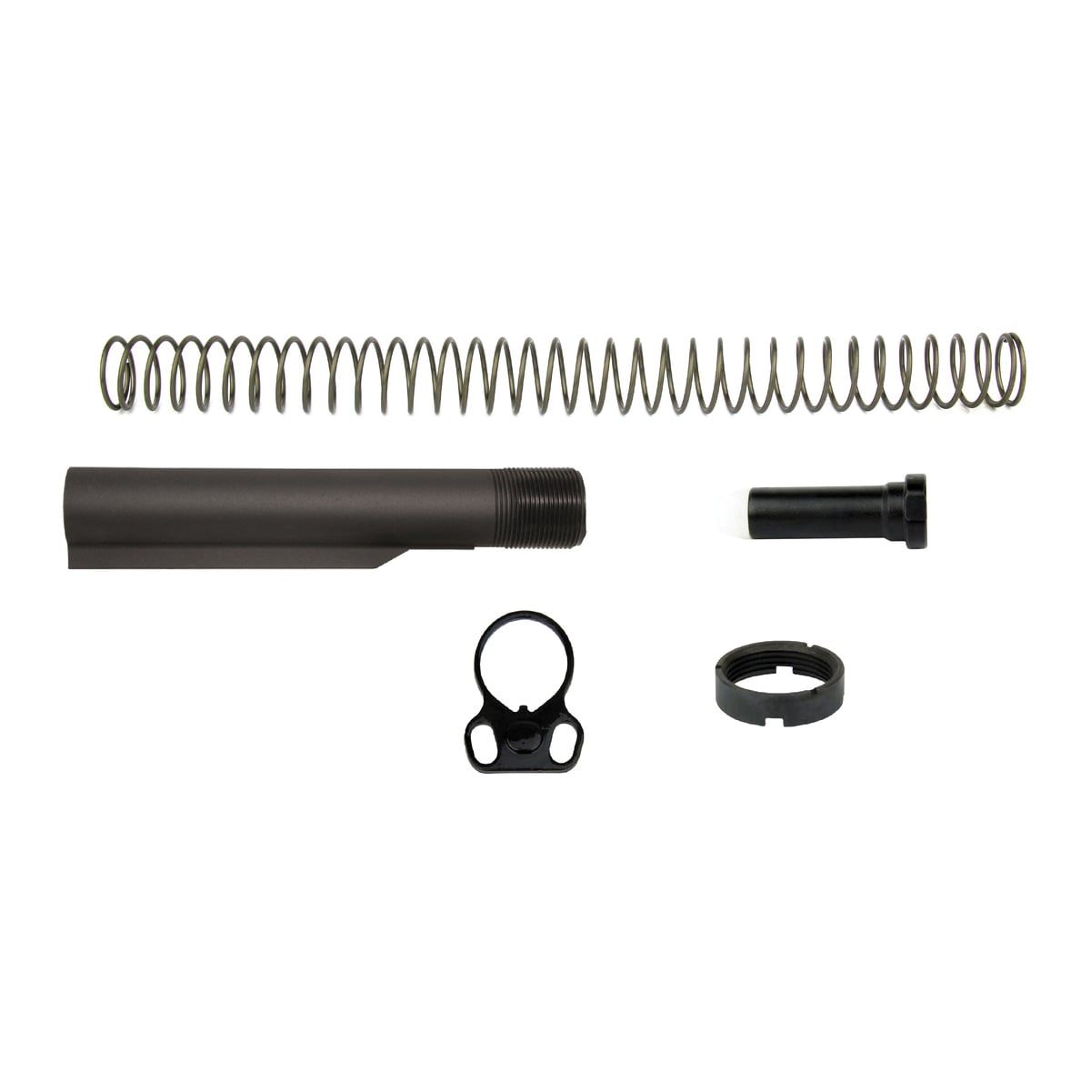 TacFire Buffer Tube Kit w/Dual Loop End Plate, Black