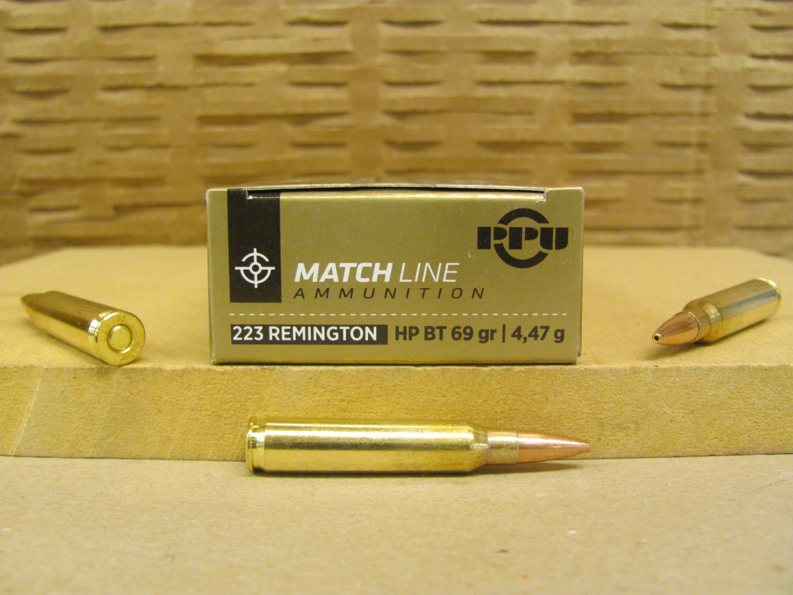 1000 Round Case – 223 Rem 69 Grain HPBT Match Prvi Partizan Ammo – PP57 or PPM2231