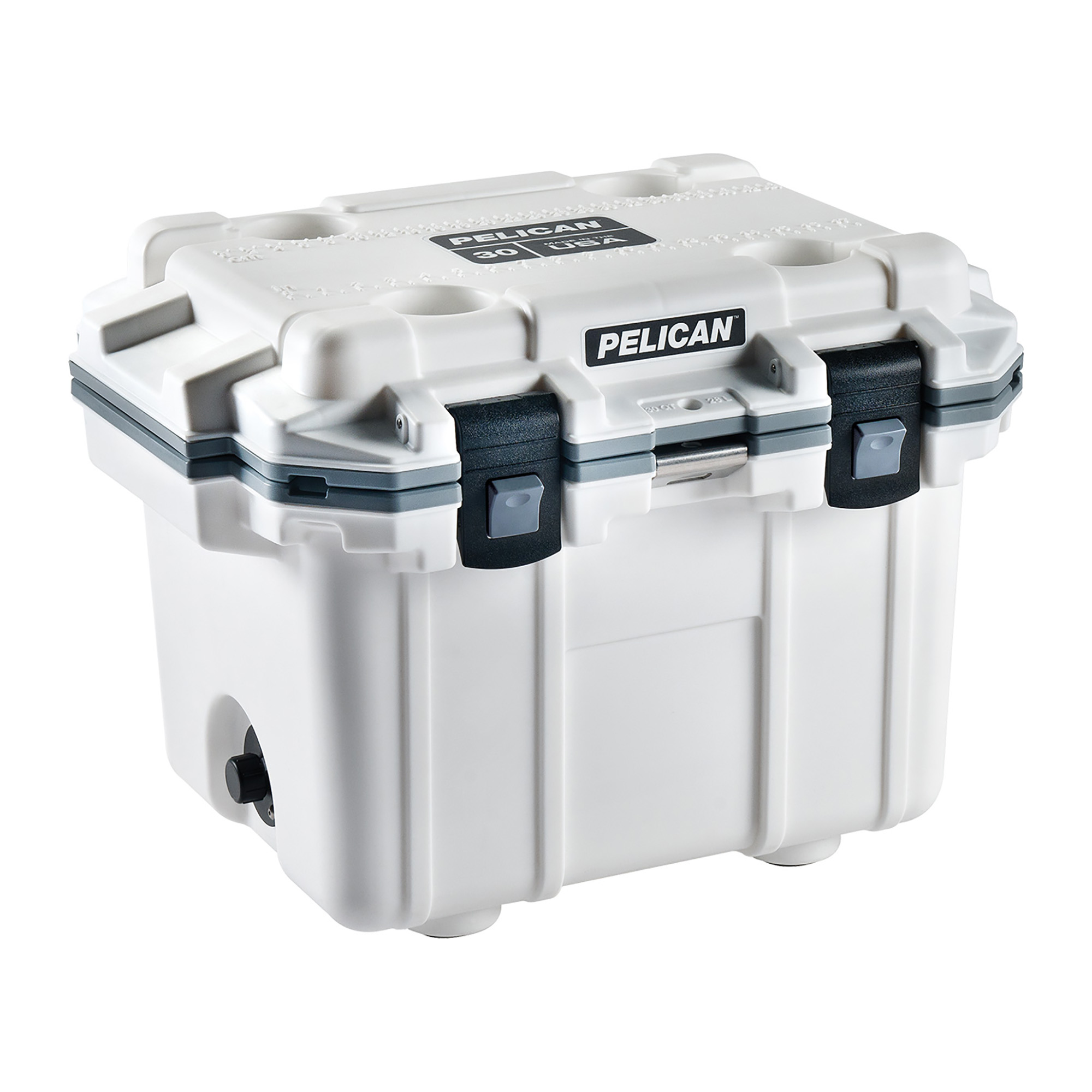 Pelican 61.13 x 27.50 x 27.50 in Elite Cooler 30Q-1-WHTGRY Cooler Gray, White