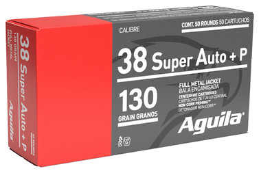 Aguila Target & Range 38 Super +P 130 Grain Full Metal Jacket