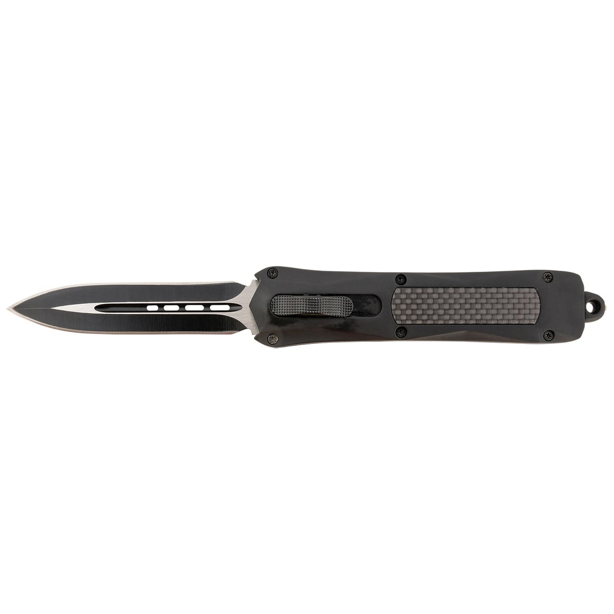 Steel River Spartan Folding/OTF Knife, Dagger, Black - Sharp Blade, Sleek Handle, Reliable Locking, Ideal for Tactical and EDC - A163BD