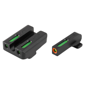 Truglo TFX Pro Tritium/Fiber-Optic Day/Night Sights Fit Springfield XD|Springfield XDM (excluding 5-1/4 in Comp Series)|Springfield XDS - Orange Outline