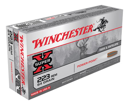 Winchester 223 64gr Power Point Super-X Ammunition 20rds - X223R2