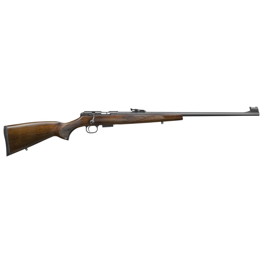 CZ 457 LUX 17HMR 24.5″ – BLUED BARREL WALNUT STOCK - No Credit Card Fees - Free Shipping