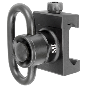 Midwest Industries MCTAR08HD Quick Detach  Front Sling Adapter HD Black Aluminum