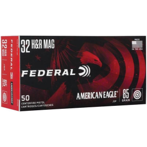 Federal American Eagle Handgun Ammunition .32 H&R Mag 85gr JSP 975 fps 50/ct