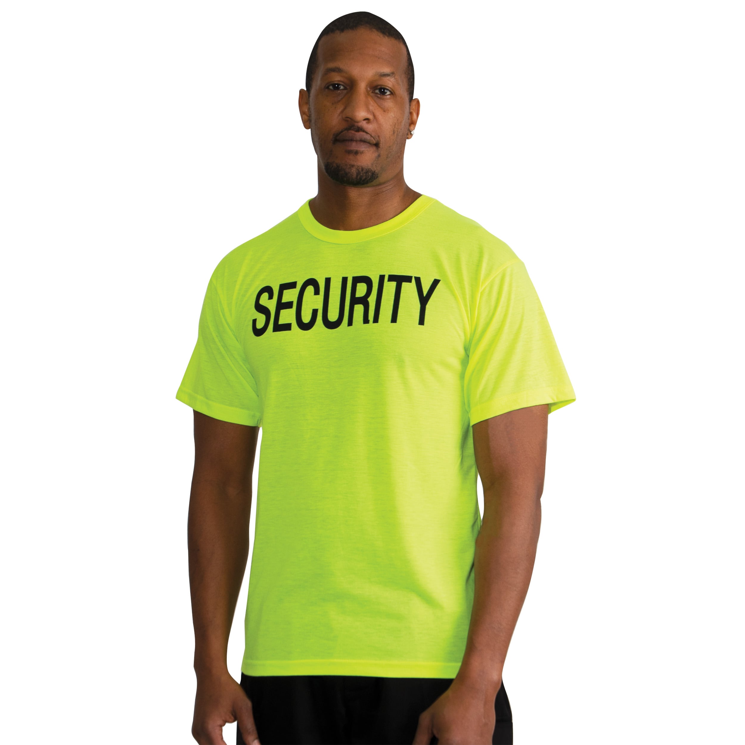 Rothco 2-Sided Security T-Shirt - Safety Green, Large