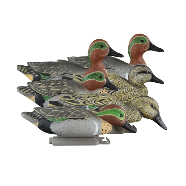 Higdon Outdoors Standard Green Wing Teal 6-Pack Duck Decoy