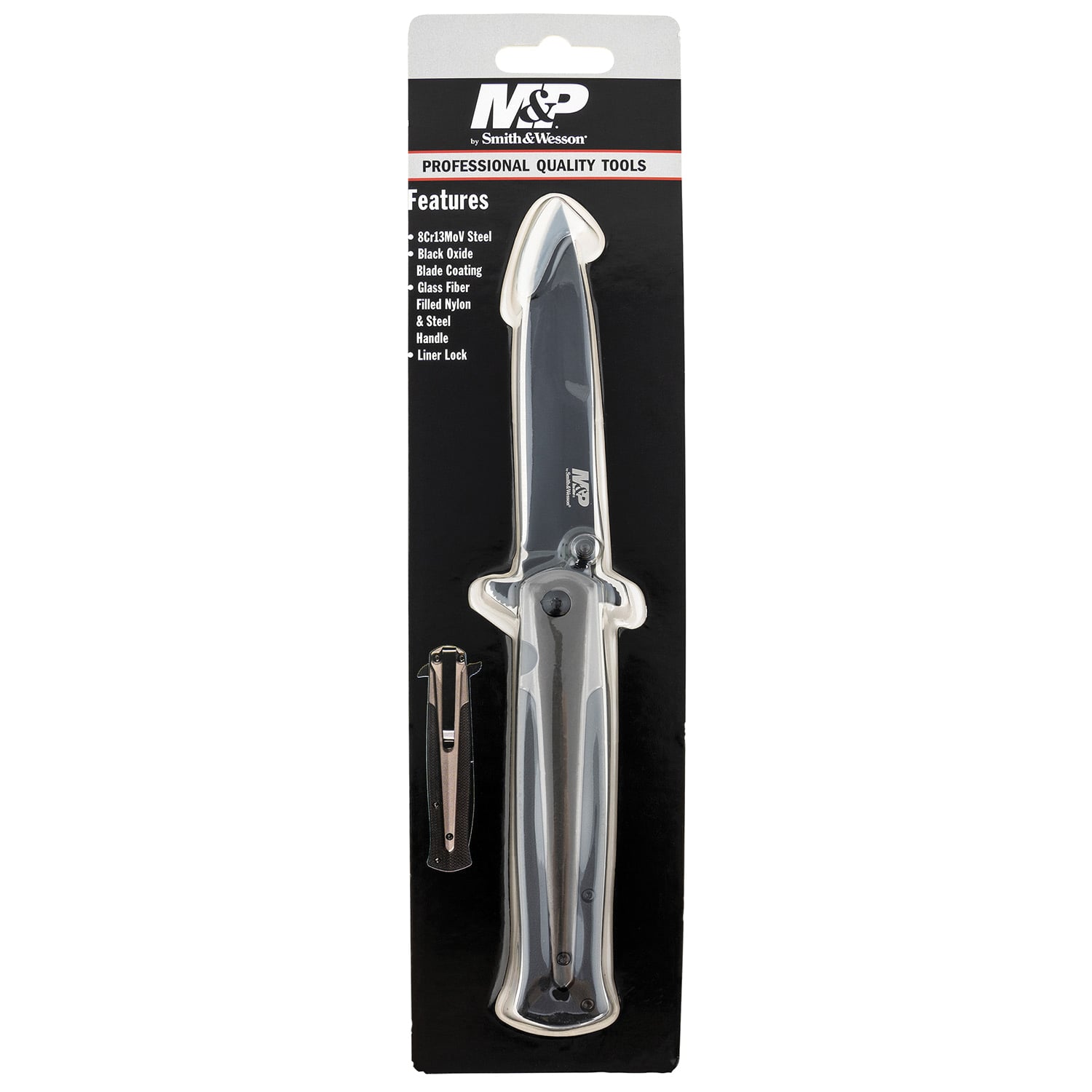 Smith & Wesson M&P Folding Dagger Spear Point, Black/Flat Dark Earth - MP301CP