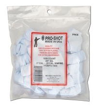 Pro-Shot .17-.22 CAL. Rimfire 3/4" Cleaning Patches 1000ct  3/4-1000