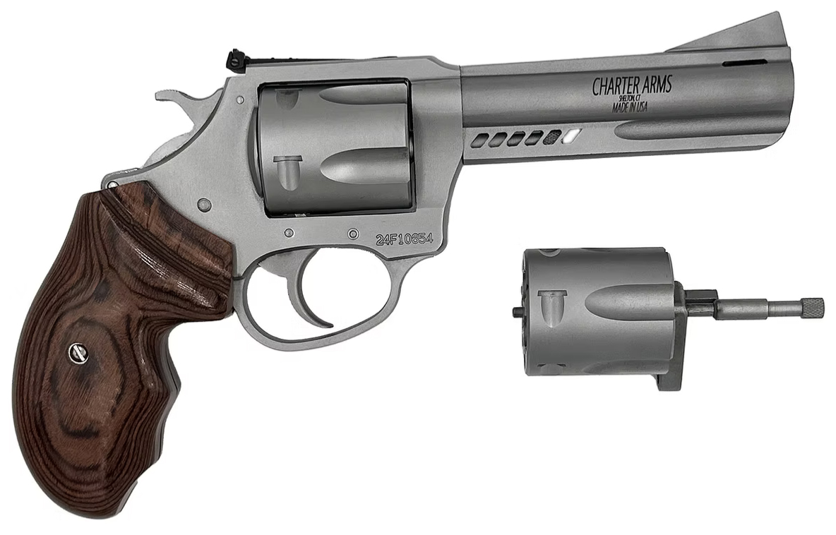 Charter Arms Double Dog 357/38 Revolver - Ported SS/Wood