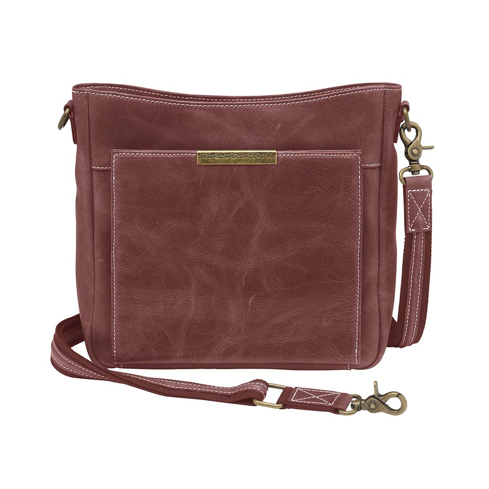 Gun Tote'n Mamas Slim Crossbody Concealed Carry Purse, Vintage Distressed Red - GTM-CZY/98