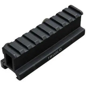 Truglo TG8990B Riser Mount Picatinny 1 For AR-15 Style Black Matte Anodized Finish 1-Piece