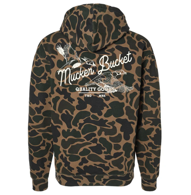 Mucker Bucket Wood Duck Camo Hoodie, 3X-Large - MB-DUCKHOODIE-3X