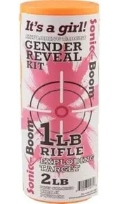 Sonic Boom Exploding Rifle Target Gender Reveal Kit - GIRL