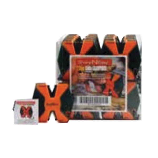 AccuSharp SharpNEasy Ceramic Stone 24-Piece 2-Step Serrated Knife Sharpener, Black/Orange - 335CD