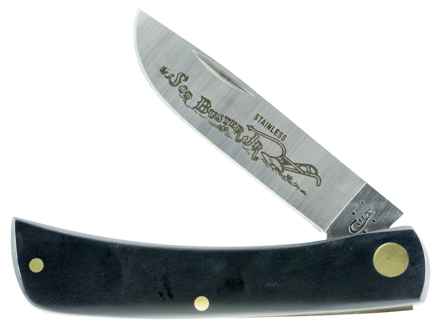 Case Jet-Black Synthetic Sod Buster Jr Knife, 2.8" - 00095