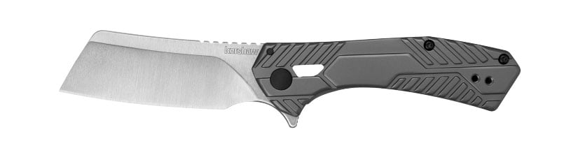Kershaw Static Cleaver-Style Folding Blade, Gray - 3445X