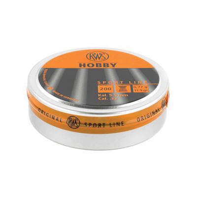 RWS Hobby Sport Line .22 Airgun Pellets, 200 Pack - 2317401