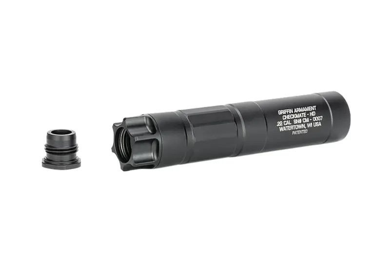 Griffin Armament Checkmate HD22 CAM-LOK Suppressor, 5.04 in