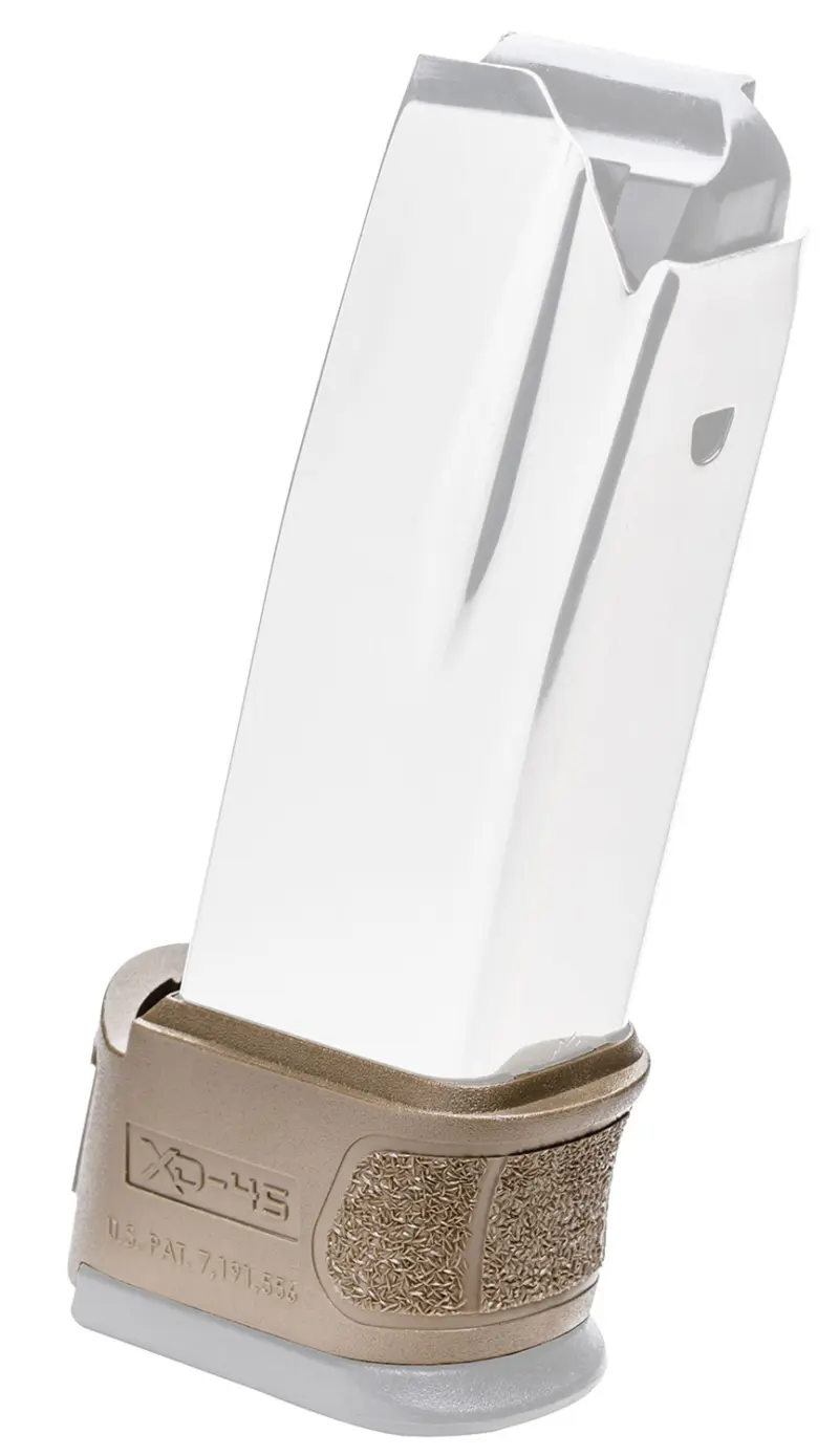 Springfield Armory XDG5007FDE Mag Sleeve made of Polymer with Flat Dark Earth Finish 1 Piece Design for 45 ACP Springfield XD Mod.2 Magazines