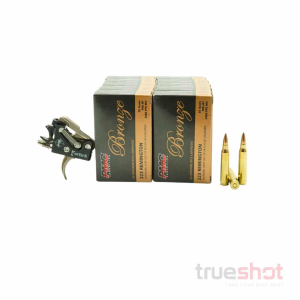 BUNDLE DEAL: Fostech Echo-II Drop In Binary AR-15 Trigger and 200 Rounds of Ammo - Retail / PMC 223 55 Grain