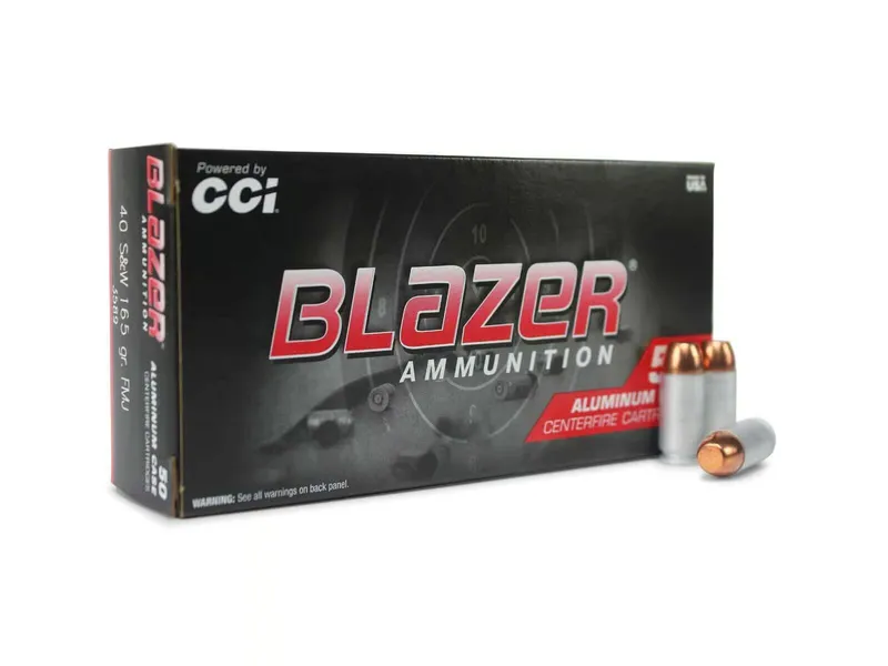 CCI Blazer 40 S&W 165 Gr FMJ Aluminum (Box)