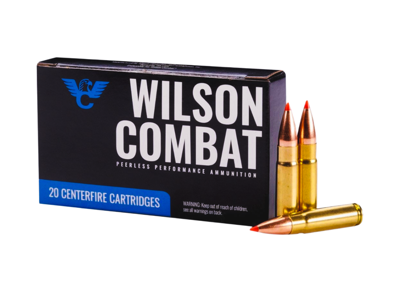 Wilson Combat Rifle Ammunition 300 Blackout | 220gr Sierra HPBT 1025 FPS – 16 in Barrel (Subsonic) 20/Box - Flat Rate Shipping Under 30lbs!