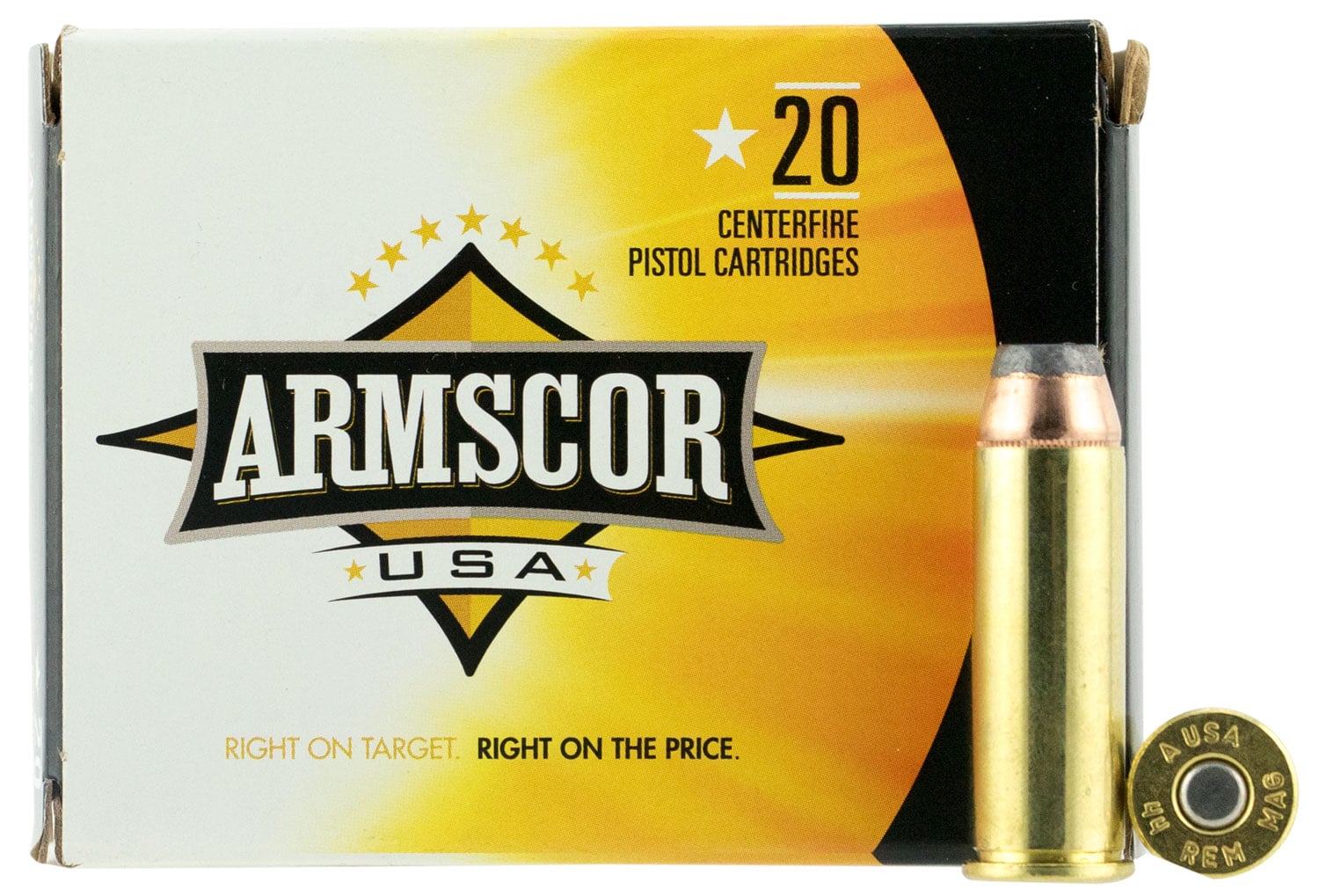 Armscor 240 gr Jacketed Hollow Point .44 Mag Ammo, 20/box - FAC44M2N
