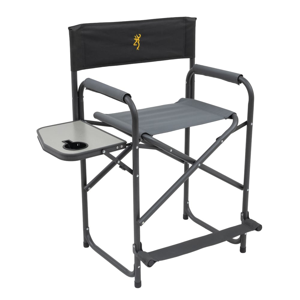Browning Directors Chair XT Plus Camp Chair, Charcoal/Gray 325 lb