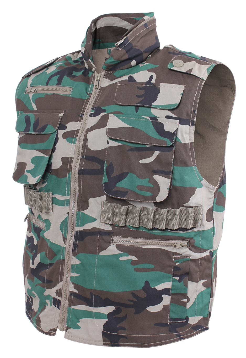 Rothco Ranger Vest - Woodland Camo, Medium