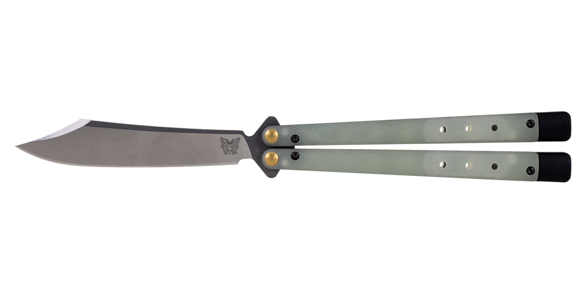 Benchmade Necron Balisong Butterfly Knife, Jade G10 - 99