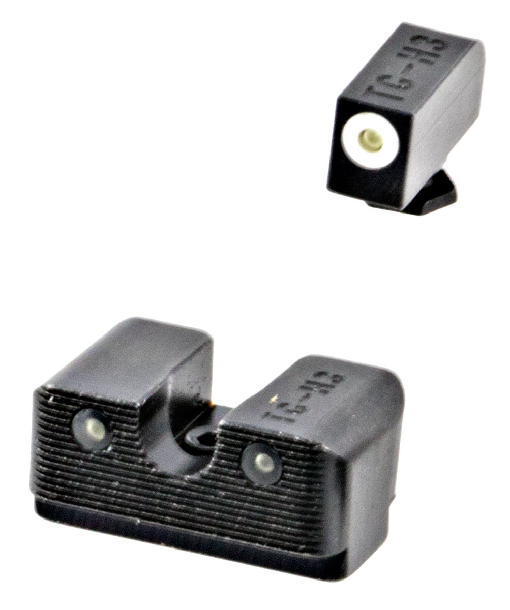 TruGlo Tritium Pro Glock Low Sight Set, White