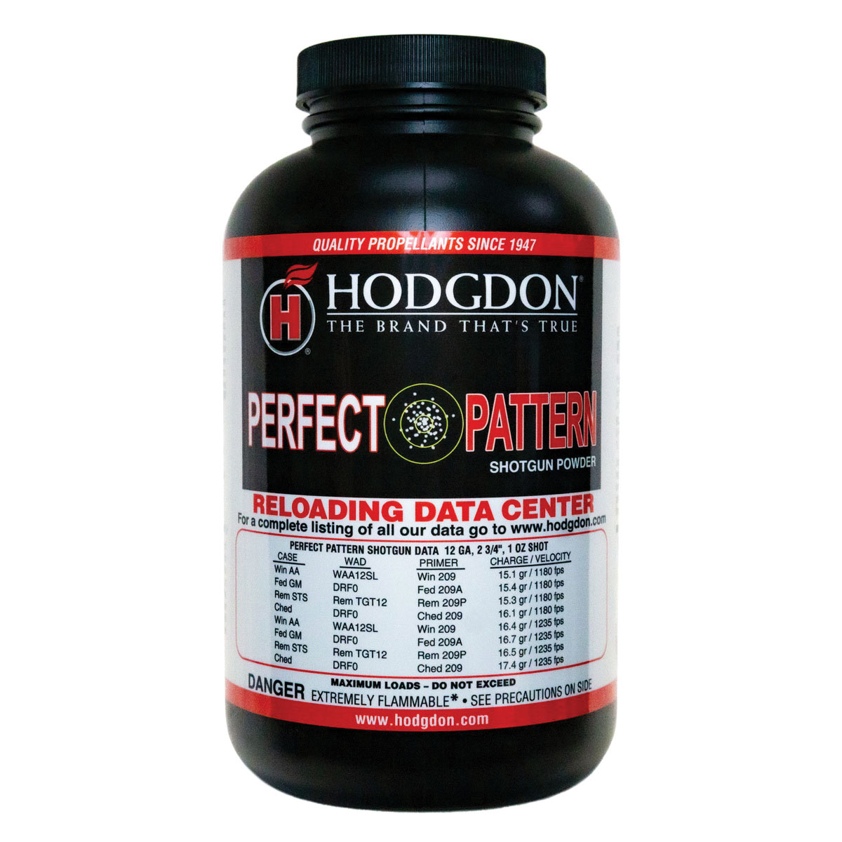 Hodgdon Perfect Pattern 12 Gauge Smokeless Shotgun Powder, 1 lb