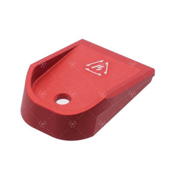 Strike Industries Glock 20/21/26/27/33/39 6061-T6 Aluminum Magazine Baseplate, Red - SIGALBPRED