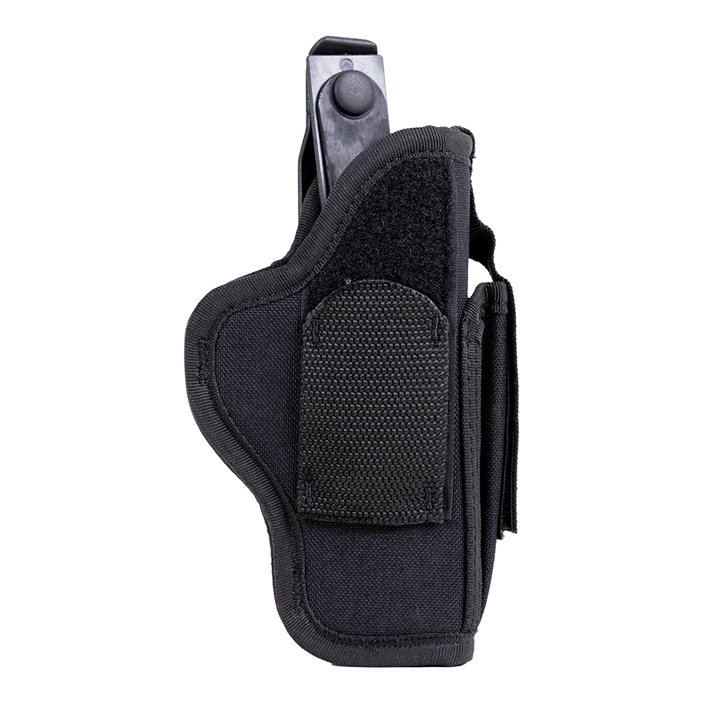 Uncle Mike's Size 15 Ambidextrous Hand Sidekick Hip Holster w/ Mag Pouch, Textured Black - 70150