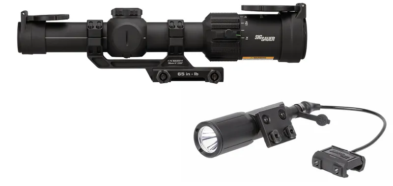 Sig Sauer Optic Tango-MSR LPVO 1-6x24mm / Foxtrot MSR Compact Rifle Light Combo - SOT61000-FMSRC